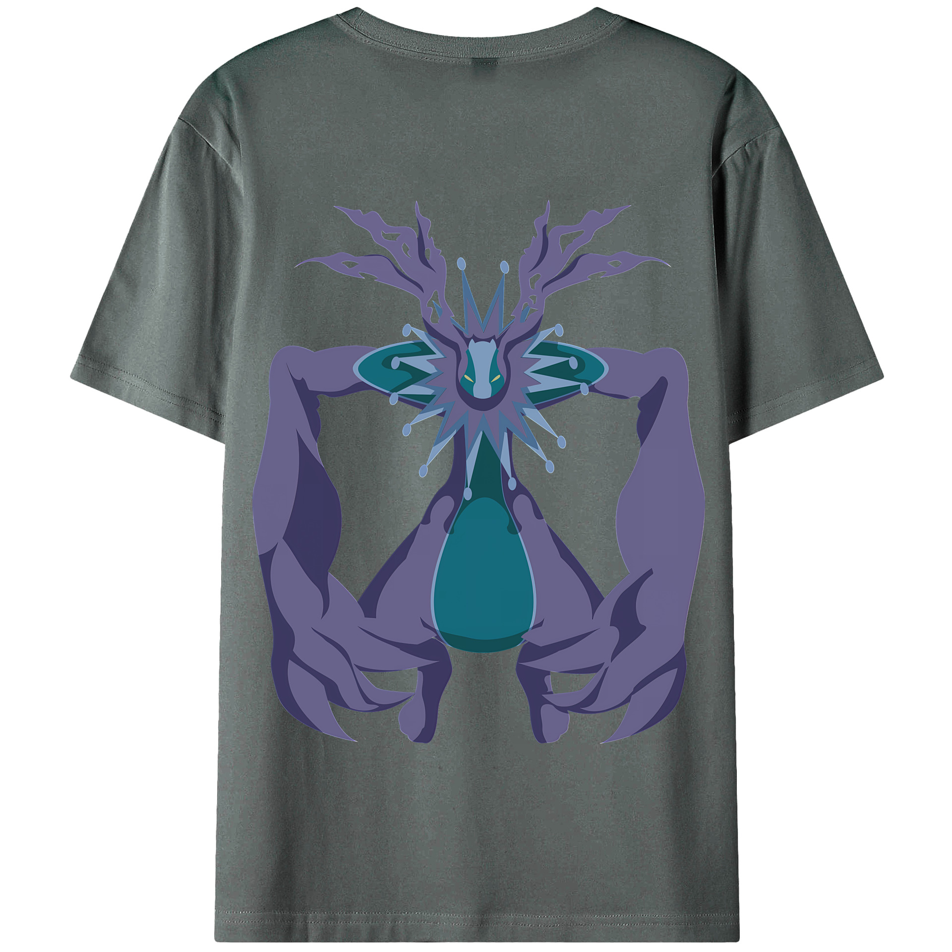 （画像用） Digimon デジタルモンスター/デジモン 綿100％半袖Tシャツ（背面プリント）